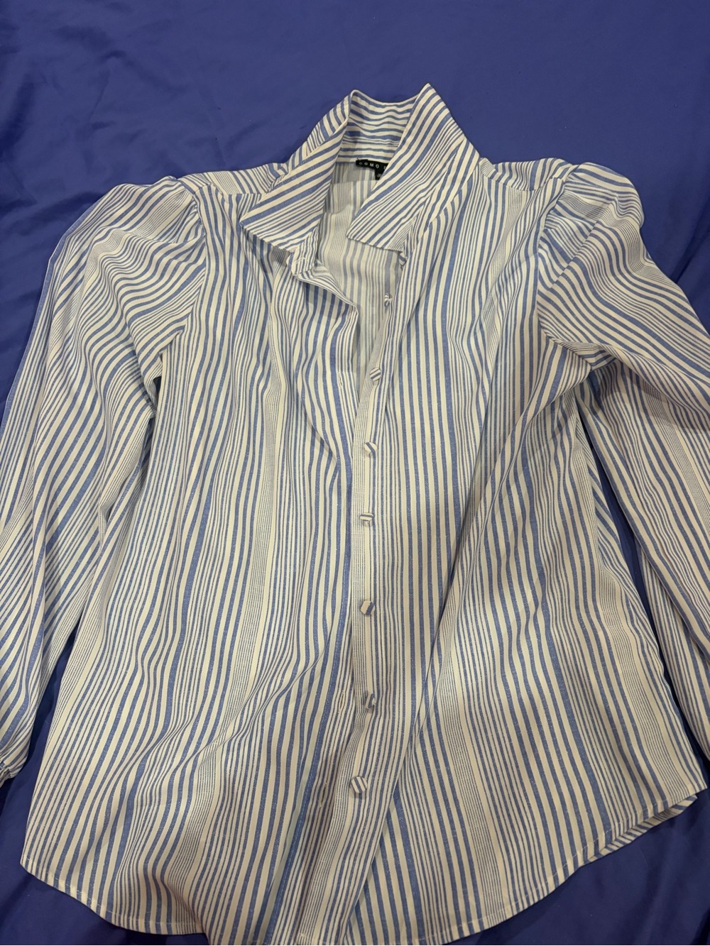 Scarlett Beige and Red Plaid Lightweight Shirt one blue white shirt striped - Picture 5 of 7